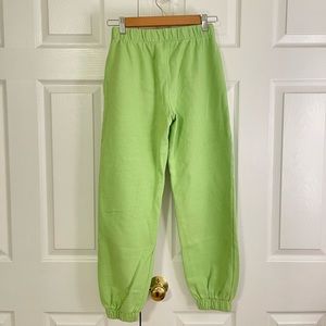 Brandy Melville green Rosa sweatpants